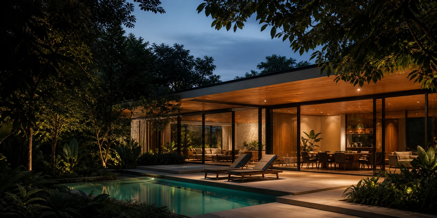 Fachada residencial contemporânea